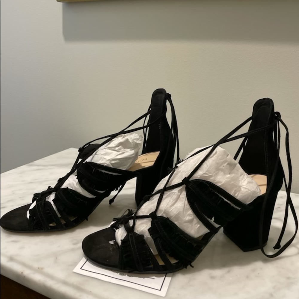 Nine West black heels size 8.5M